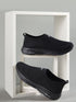 KING PRO Black Men's Walking Shoes